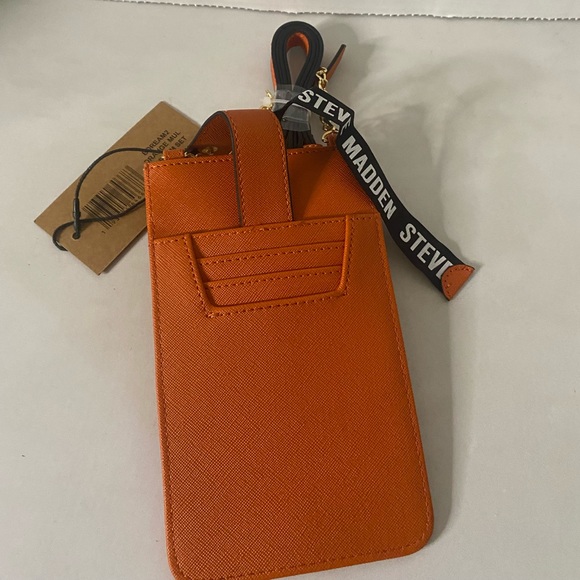 NWT. Orange Steve Madden Cell phone Holder - Picture 3 of 3